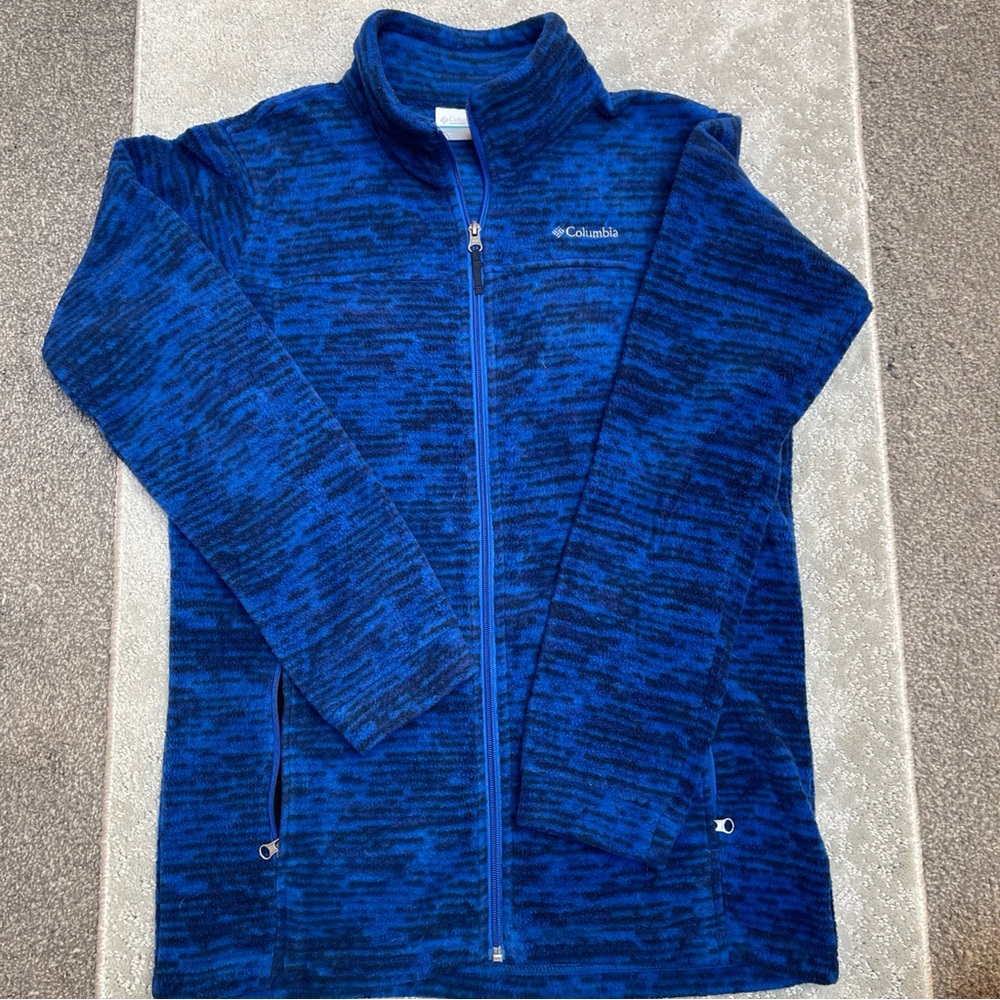 Columbia Youth XL Womenβs M Full Zip Fleece PTP 21β